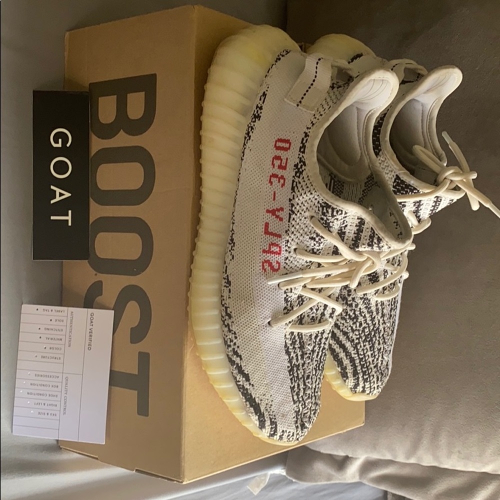 350 V2 Yeezy Zebras.